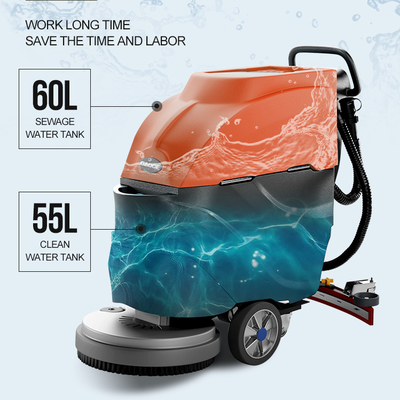 Hotel Gaoge Factory Price A1 21 Inch Industry Commercial Cleaning Machine Walk-Behind Hand Push Floor Scrubber Dryer